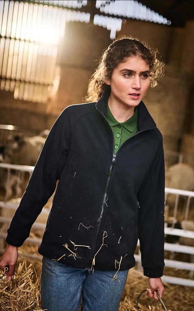 Custom branded fleece jackets for trades — fleece workwear printing South West London