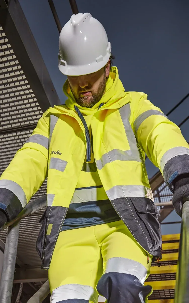 Branded hi-vis vest with company logo — hi-vis workwear printing Richmond