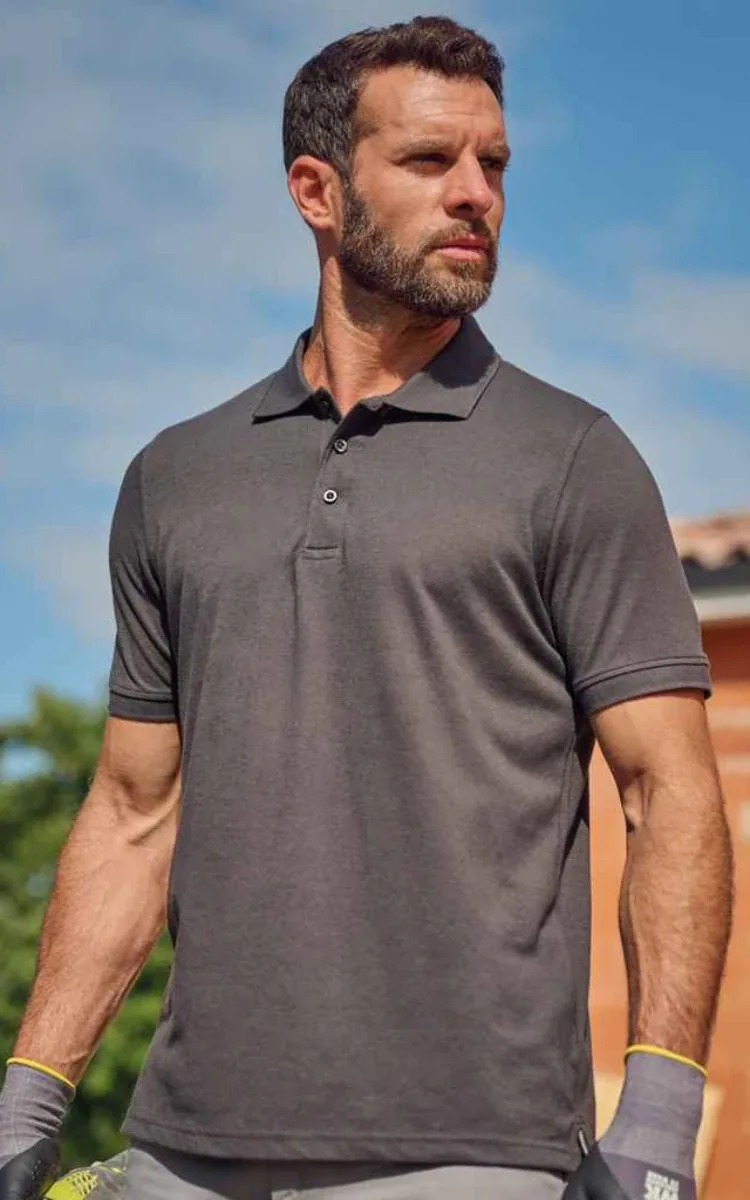 Embroidered polo shirts for hospitality and office teams — polo printing Richmond