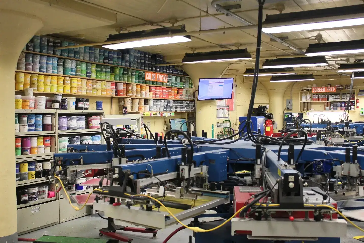Screen printing workshop for bulk workwear orders — Richmond UK