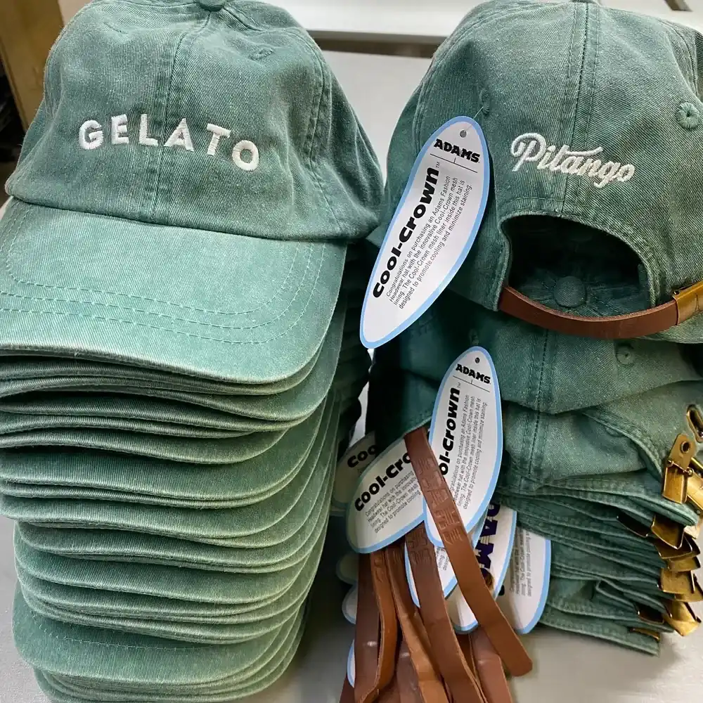 Embroidered caps for trade teams — workwear printing Richmond